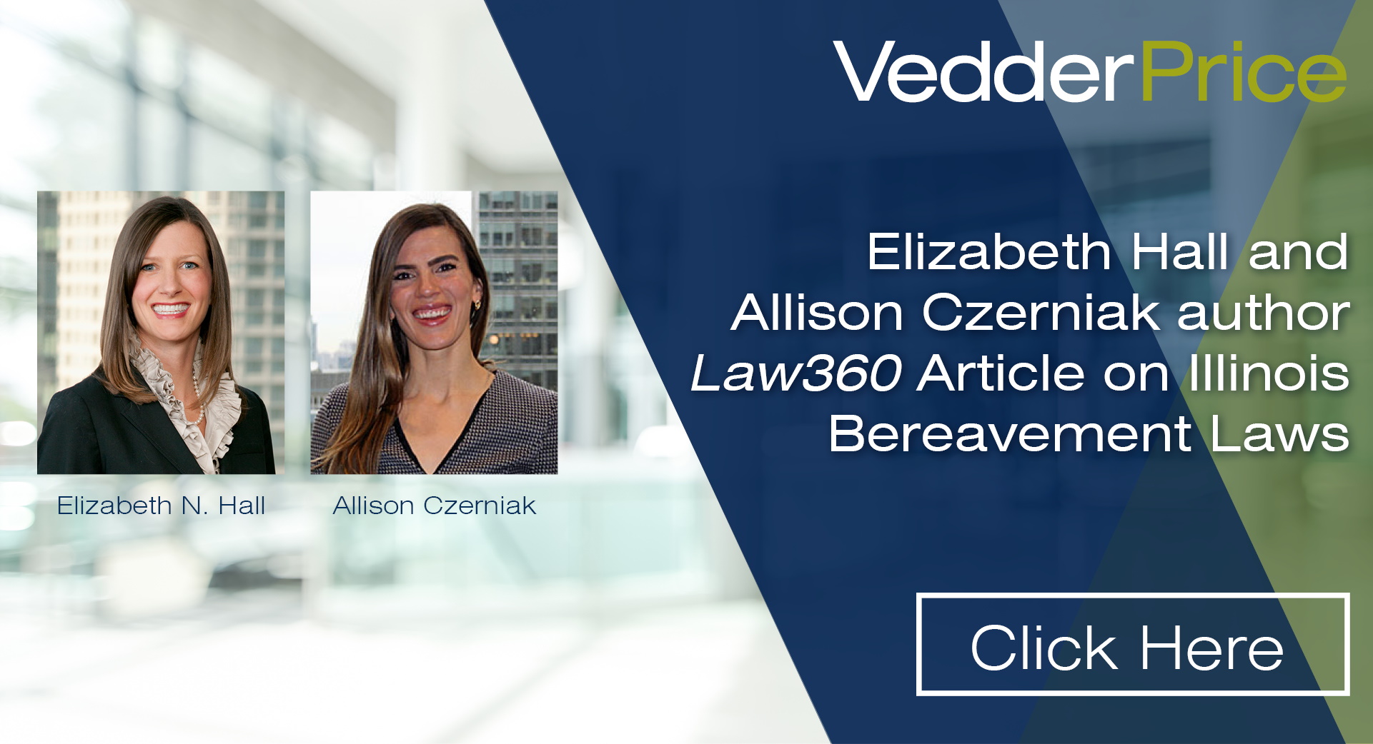 Elizabeth Hall and Allison Czerniak author Law360 Article on Illinois