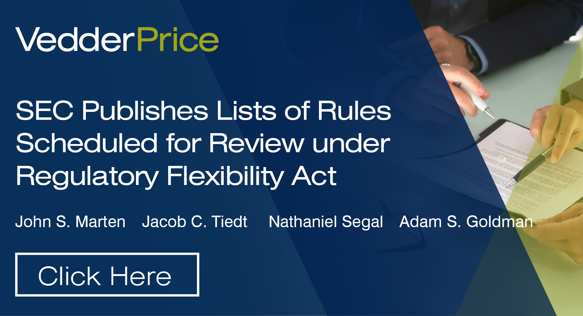 SEC Publishes Lists of Rules Scheduled for Review under Regulatory