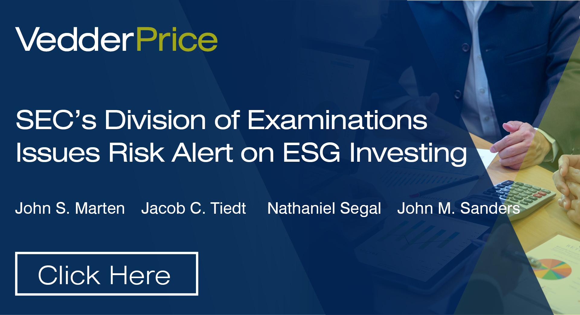 Secs Division Of Examinations Issues Risk Alert On Esg Investing Publications Vedder 2019