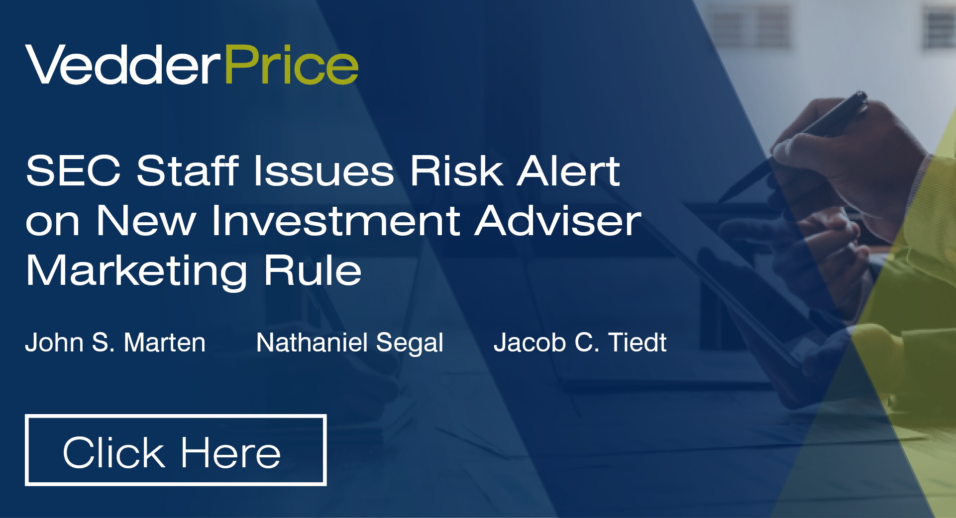 Sec Staff Issues Risk Alert On New Investment Adviser Marketing Rule Publications Vedder 7774