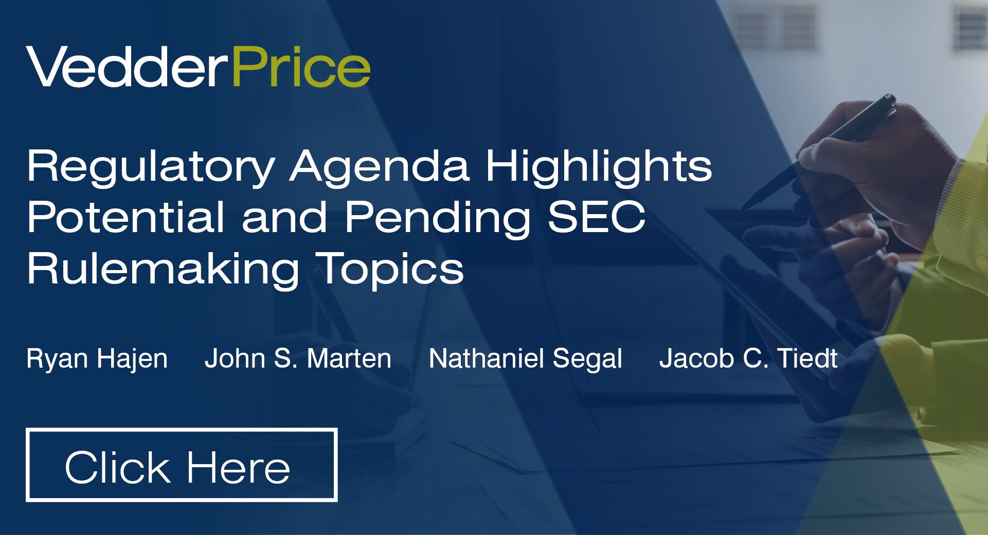 Regulatory Agenda Highlights Potential and Pending SEC Rulemaking